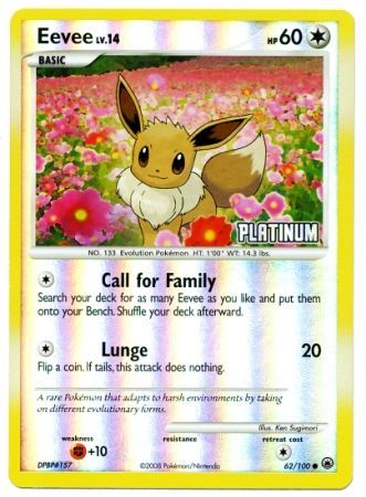 Eevee (62/100) [Burger King Promos: 2009 Collection]