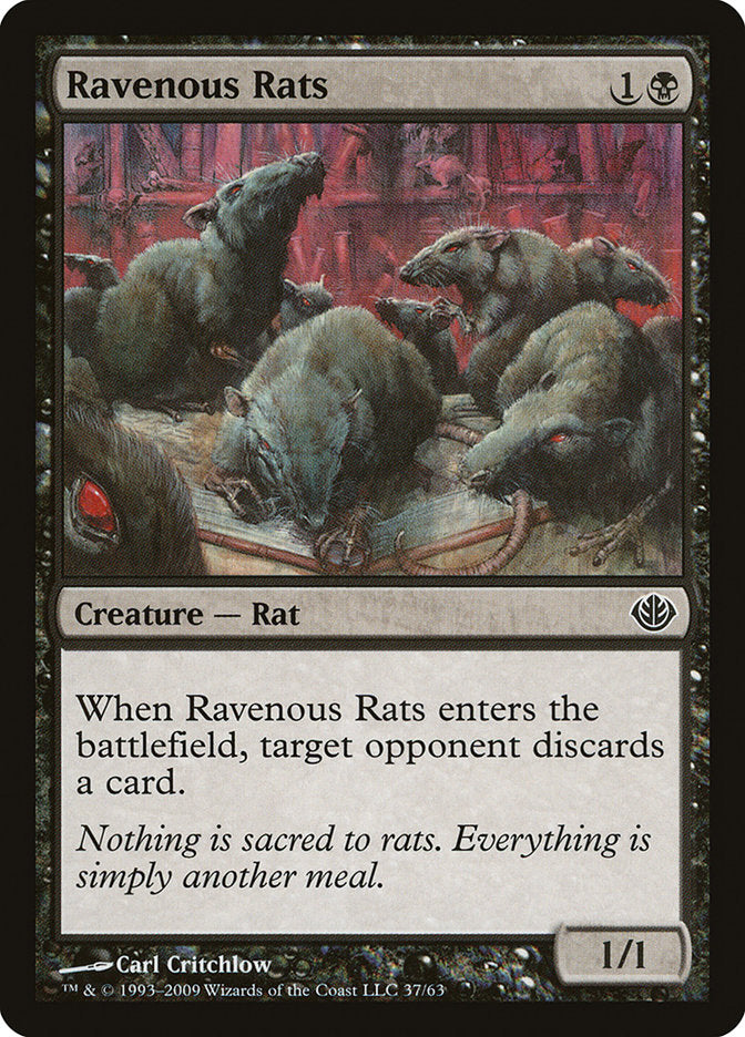 Ravenous Rats [Duel Decks: Garruk vs. Liliana] Magic: The Gathering