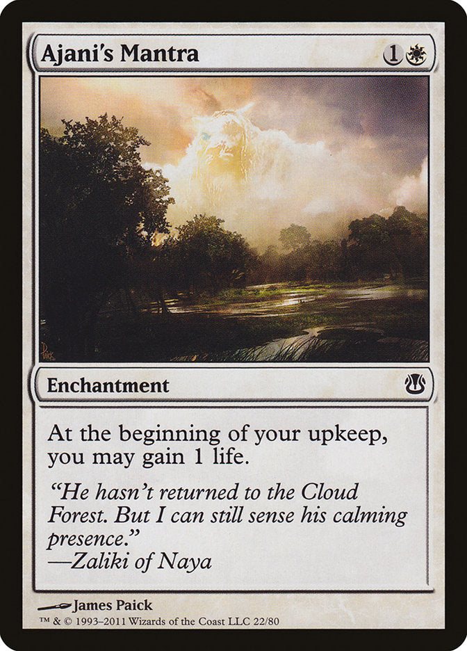 Ajani's Mantra [Duel Decks: Ajani vs. Nicol Bolas] Magic: The Gathering