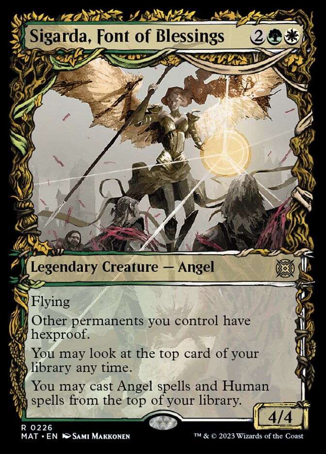 Sigarda, Font of Blessings (Showcase Halo Foil) [March of the Machine: The Aftermath] Magic: The Gathering