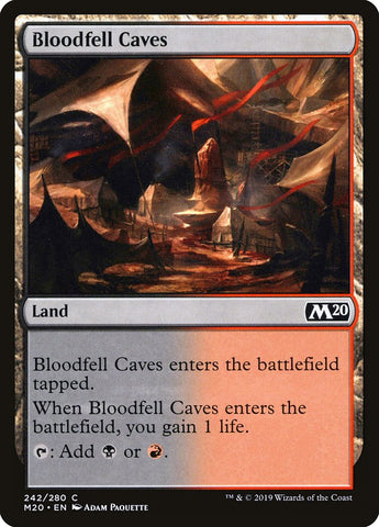 Bloodfell Caves [Core Set 2020] Magic: The Gathering