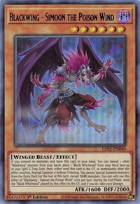 Blackwing - Simoon the Poison Wind (Purple) [LDS2-EN040] Ultra Rare Yu-Gi-Oh!