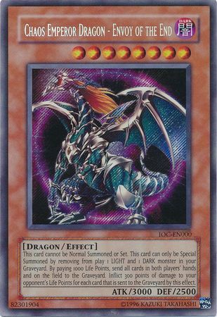 Chaos Emperor Dragon - Envoy of the End [IOC-EN000] Secret Rare Yu-Gi-Oh!