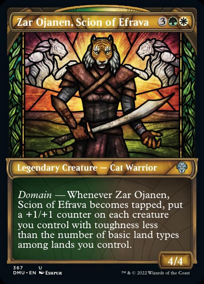Zar Ojanen, Scion of Efrava (Showcase Textured) [Dominaria United] Magic: The Gathering