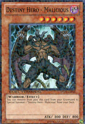 Destiny Hero - Malicious [DT03-EN055] Common Yu-Gi-Oh!