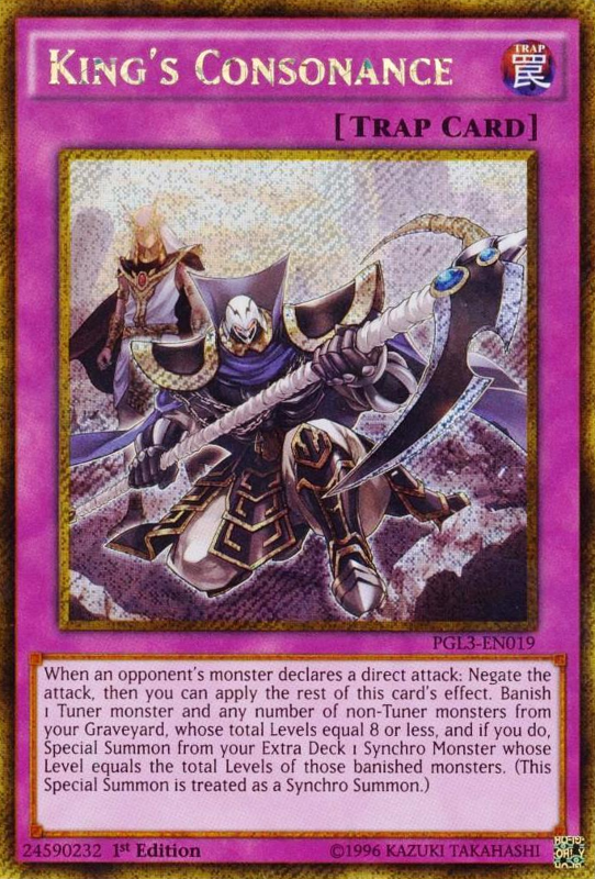 King's Consonance [PGL3-EN019] Gold Secret Rare Yu-Gi-Oh!