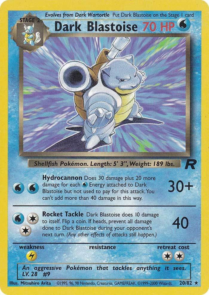 Dark Blastoise (20/82) [Team Rocket Unlimited] Pokémon