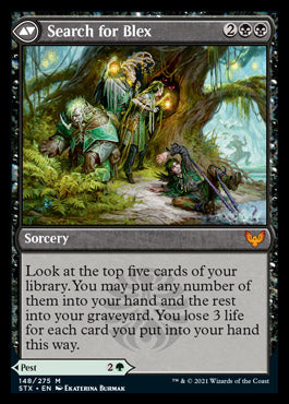 Blex, Vexing Pest // Search for Blex [Strixhaven: School of Mages] Magic: The Gathering