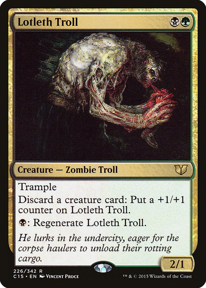 Lotleth Troll [Commander 2015] Magic: The Gathering