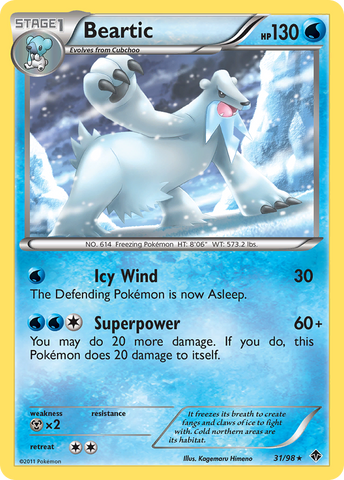 Beartic (31/98) [Black & White: Emerging Powers] Pokémon