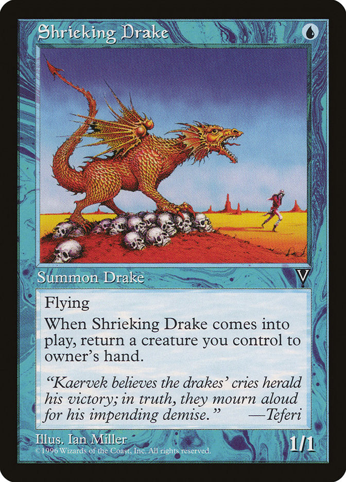 Shrieking Drake [Visions] Magic: The Gathering