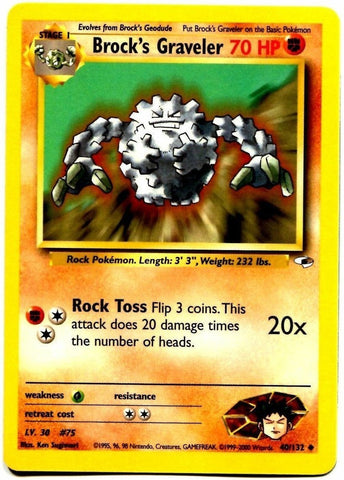 Brock's Graveler (40/132) [Gym Heroes Unlimited] Pokémon