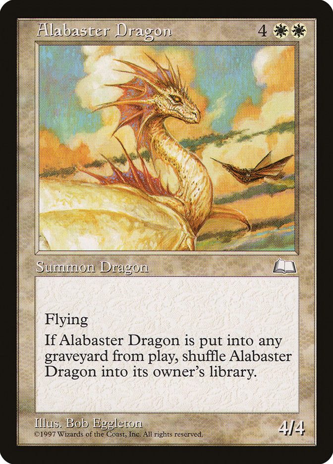 Alabaster Dragon [Weatherlight] Magic: The Gathering