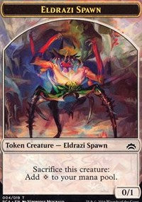 Eldrazi Spawn (004) // Eldrazi Double-Sided Token [Planechase Anthology Tokens] Magic: The Gathering