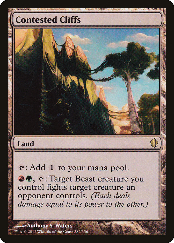 Contested Cliffs [Commander 2013] Magic: The Gathering
