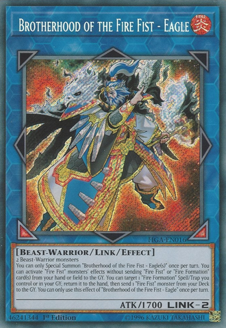 Brotherhood of the Fire Fist - Eagle [FIGA-EN016] Secret Rare Yu-Gi-Oh!