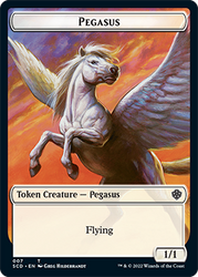 Pegasus // Thopter Double-Sided Token [Starter Commander Decks] Magic: The Gathering