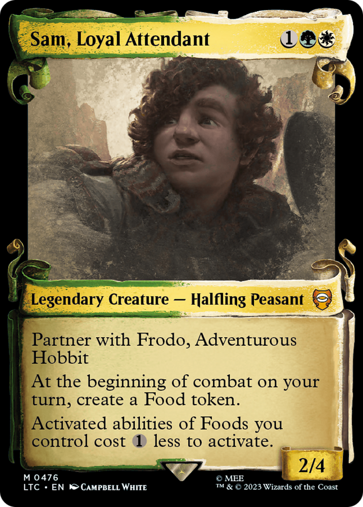 Sam, Loyal Attendant [The Lord of the Rings: Tales of Middle-Earth Commander Showcase Scrolls] Magic: The Gathering