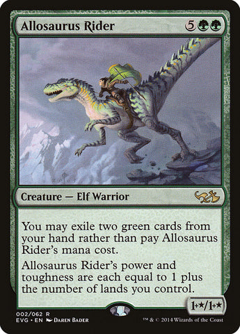 Allosaurus Rider (Elves vs. Goblins) [Duel Decks Anthology] Magic: The Gathering