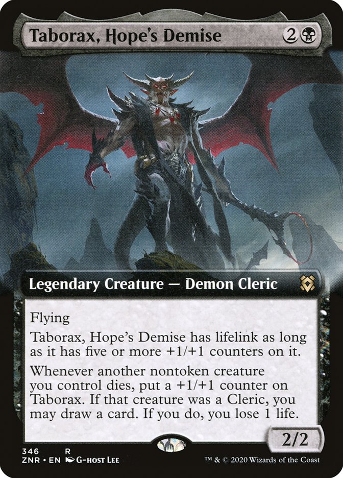 Taborax, Hope's Demise (Extended Art) [Zendikar Rising] Magic: The Gathering