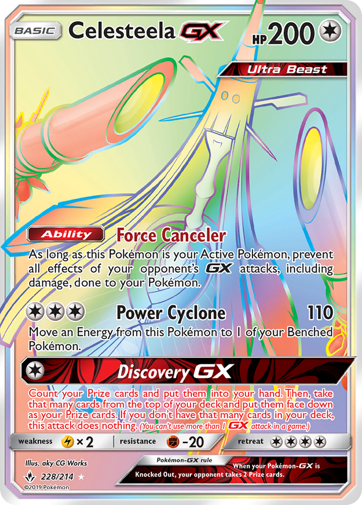 Celesteela GX (228/214) [Sun & Moon: Unbroken Bonds] Pokémon