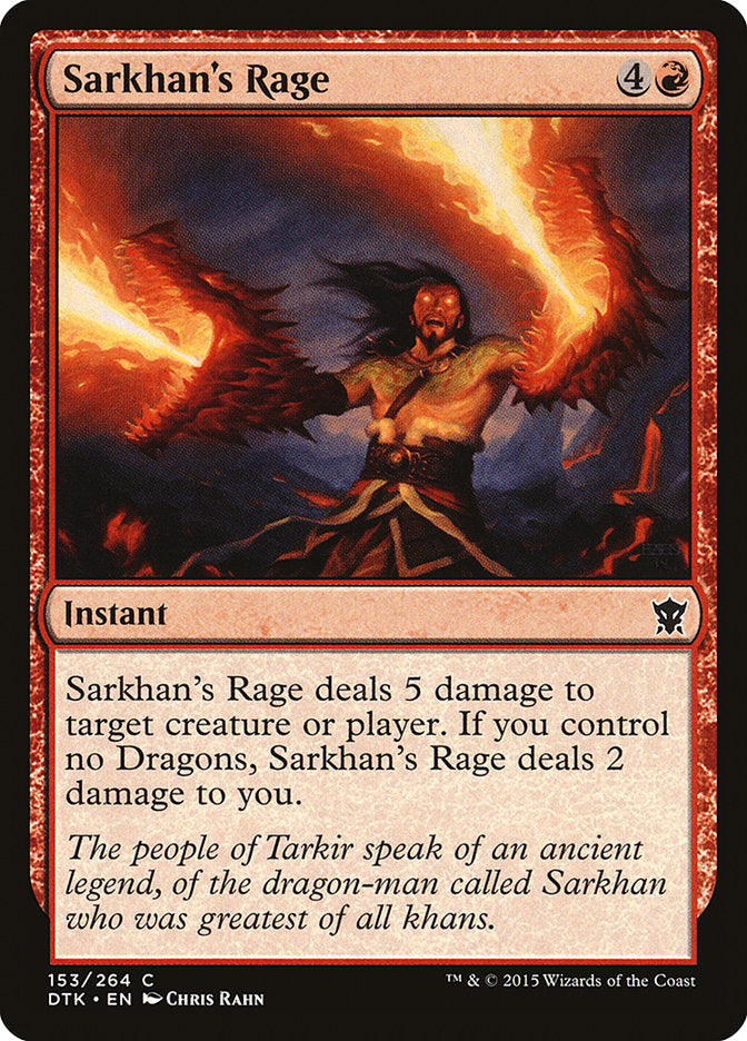 Sarkhan's Rage [Dragons of Tarkir] Magic: The Gathering