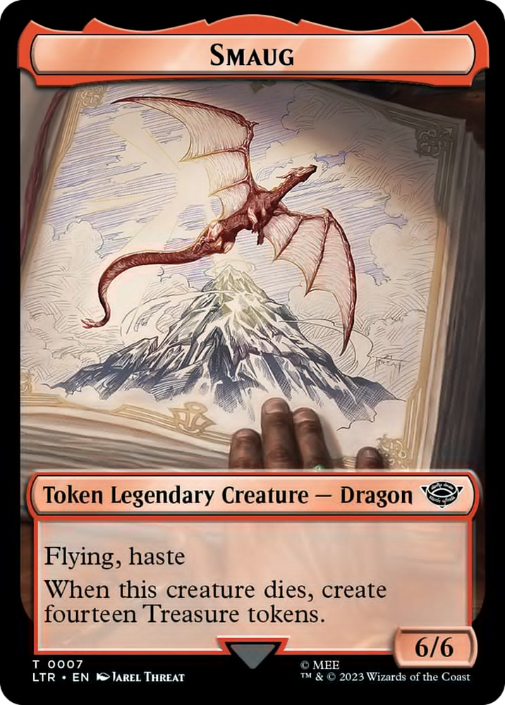 Food (10) // Smaug Double-Sided Token [The Lord of the Rings: Tales of Middle-Earth Tokens] Magic: The Gathering