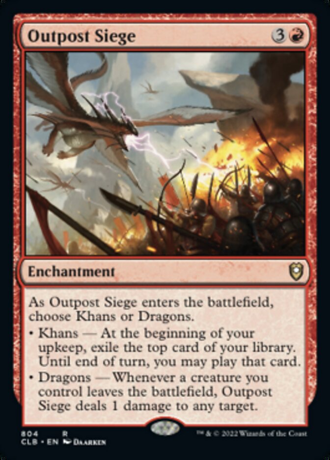 Outpost Siege [Commander Legends: Battle for Baldur's Gate] Magic: The Gathering