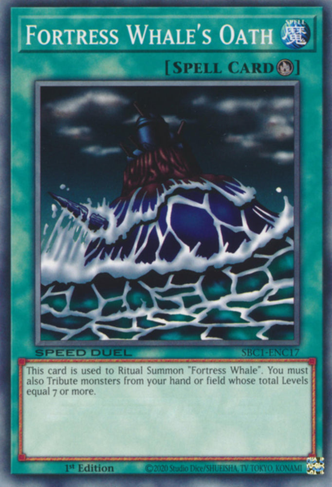 Fortress Whale's Oath [SBC1-ENC17] Common Yu-Gi-Oh!