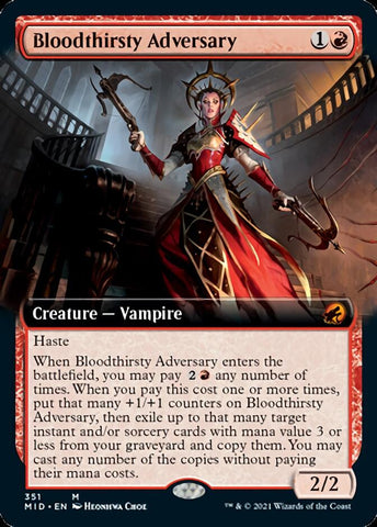 Bloodthirsty Adversary (Extended Art) [Innistrad: Midnight Hunt] Magic: The Gathering