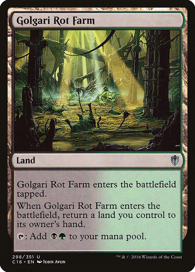 Golgari Rot Farm [Commander 2016] Magic: The Gathering