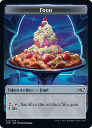 Teddy Bear // Food (010) Double-Sided Token [Unfinity Tokens] Magic: The Gathering