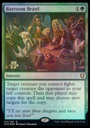 Barroom Brawl [Commander Legends: Battle for Baldur's Gate Prerelease Promos] Magic: The Gathering