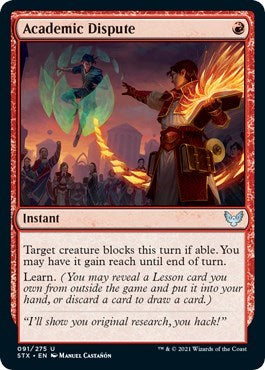Academic Dispute [Strixhaven: School of Mages] Magic: The Gathering