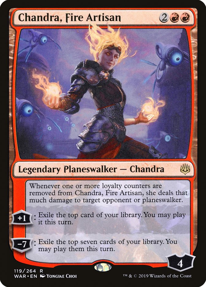 Chandra, Fire Artisan [War of the Spark] Magic: The Gathering