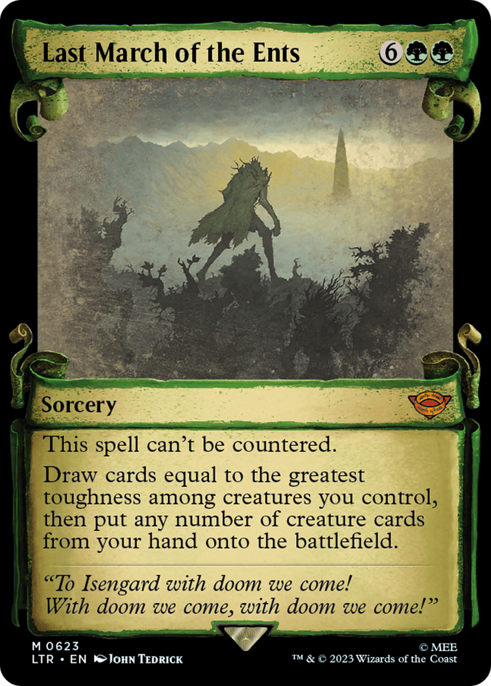 Last March of the Ents [The Lord of the Rings: Tales of Middle-Earth Showcase Scrolls] Magic: The Gathering