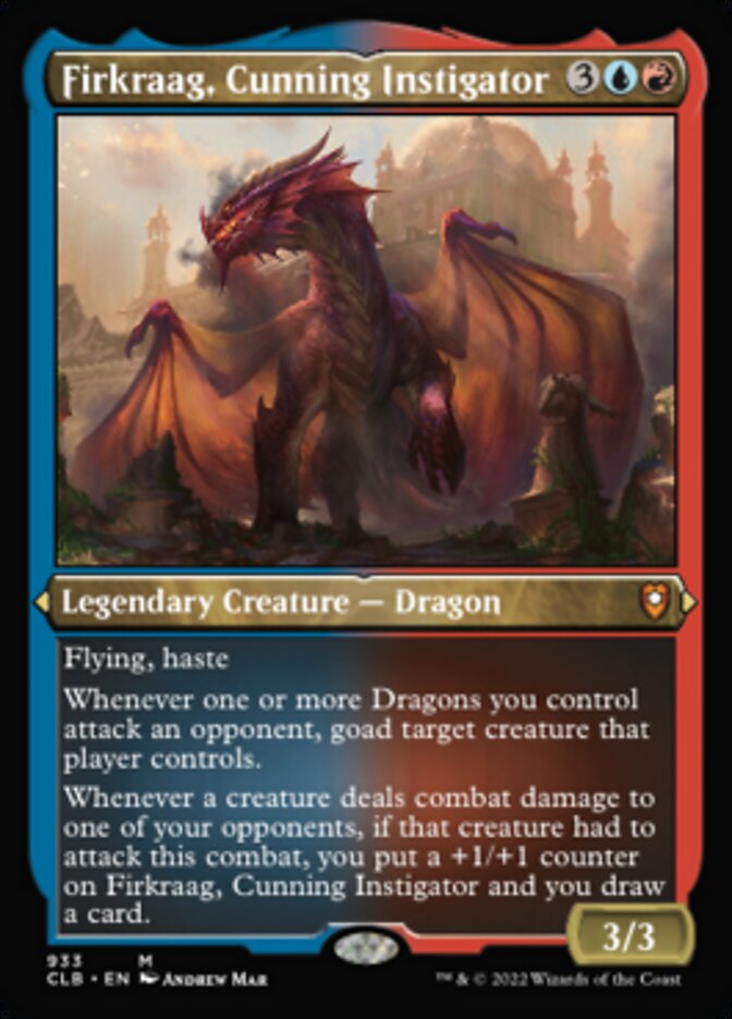Firkraag, Cunning Instigator (Display Commander) (Foil Etched) [Commander Legends: Battle for Baldur's Gate] Magic: The Gathering