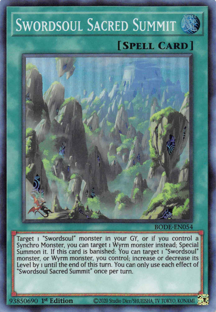 Swordsoul Sacred Summit [BODE-EN054] Super Rare Yu-Gi-Oh!