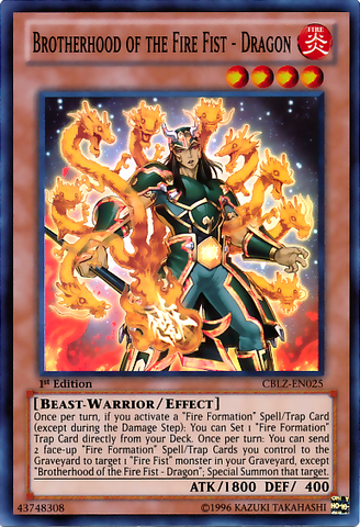 Brotherhood of the Fire Fist - Dragon [CBLZ-EN025] Super Rare Yu-Gi-Oh!