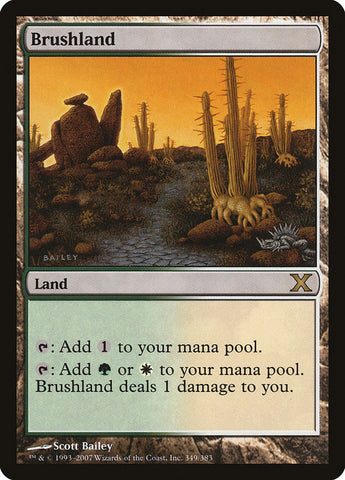 Brushland [Tenth Edition] Magic: The Gathering