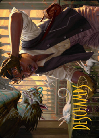 Bennie Bracks, Zoologist Art Card (Gold-Stamped Signature) [Streets of New Capenna Art Series] Magic: The Gathering