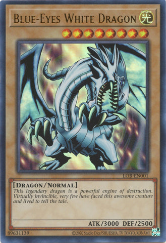 Blue-Eyes White Dragon (25th Anniversary) [LOB-EN001] Ultra Rare Yu-Gi-Oh!