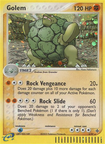 Golem (5/97) [EX: Dragon] Pokémon