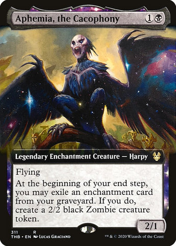 Aphemia, the Cacophony (Extended Art) [Theros Beyond Death] Magic: The Gathering
