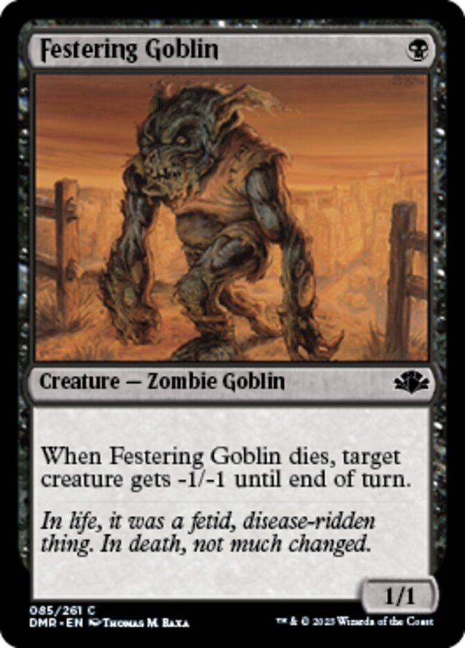 Festering Goblin [Dominaria Remastered] Magic: The Gathering