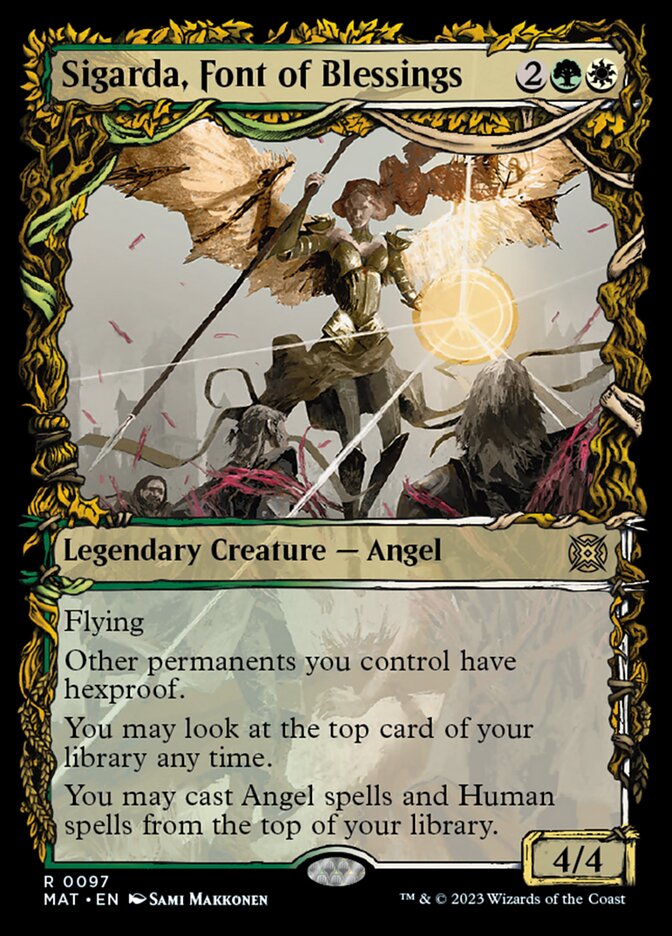 Sigarda, Font of Blessings (Showcase) [March of the Machine: The Aftermath] Magic: The Gathering