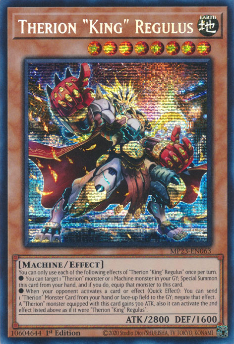 Therion "King" Regulus [MP23-EN063] Prismatic Secret Rare Yu-Gi-Oh!