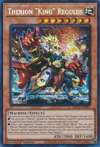 Therion "King" Regulus [MP23-EN063] Prismatic Secret Rare Yu-Gi-Oh!