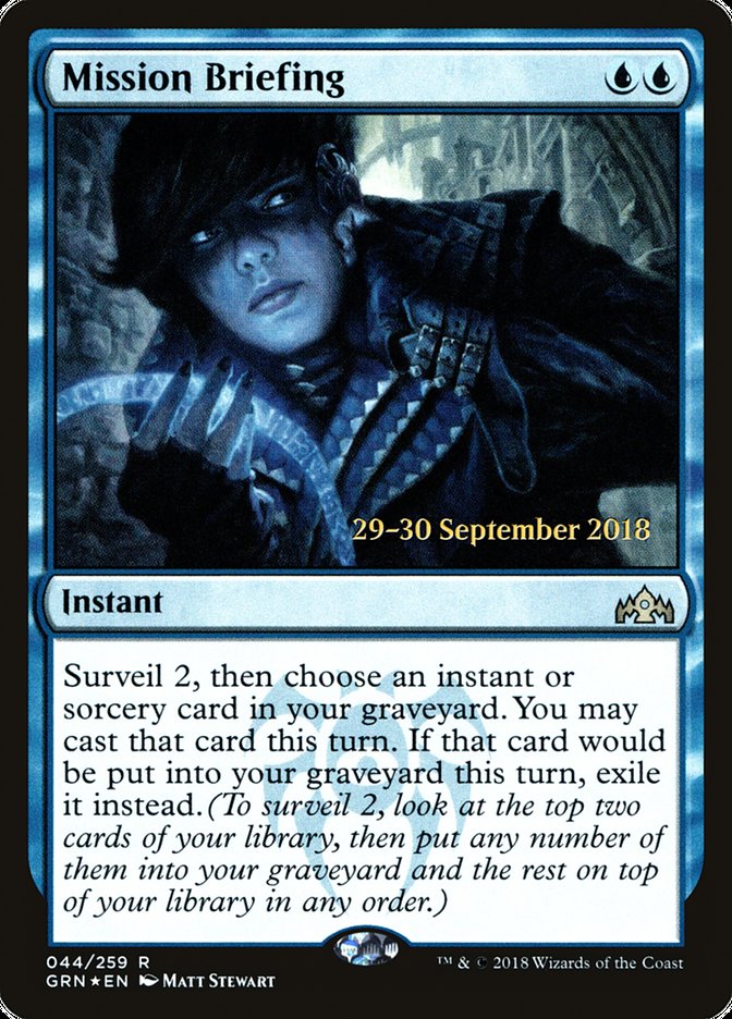 Mission Briefing [Guilds of Ravnica Prerelease Promos] Magic: The Gathering
