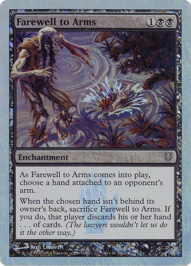 Farewell to Arms (Alternate Foil) [Unhinged] Magic: The Gathering
